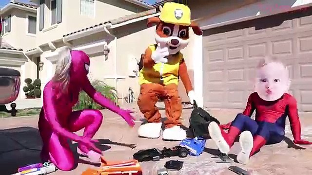 PRINCESS RAPUNZEL Eats Fried Chicken at KFC Drive Thru! w Spiderman & Joker in Real Life