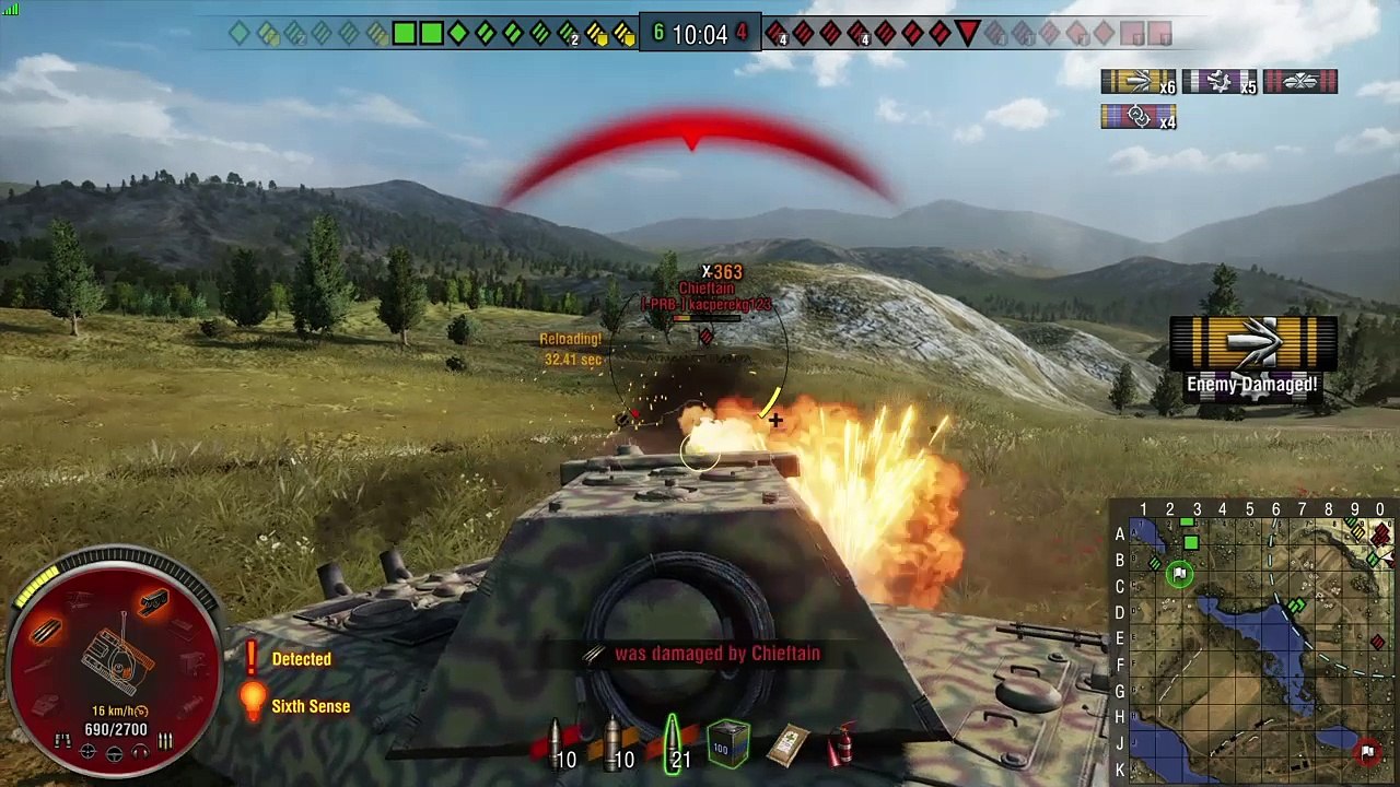 E 100 tankki menettää hattunsa