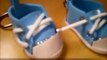 Como fazer um mini tênis de chaveiro em EVA para chá de bebê