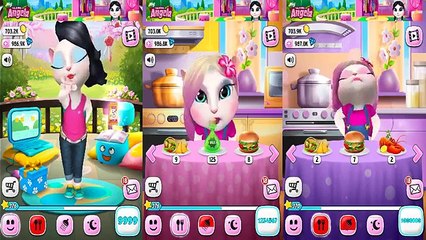 My Talking Angela Level 1234567,9999,1000000*iPadGameplay make up for children #136