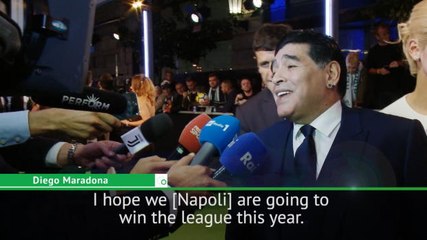 Download Video: Maradona hoping Napoli can win Serie A title