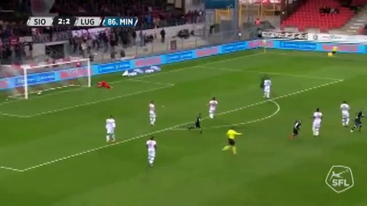 Sion 2:2 Lugano (Swiss Super League 22 October 2017)