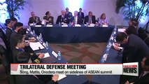 Defense chiefs of South Korea, U.S., Japan agree on further cooperation against North Korea