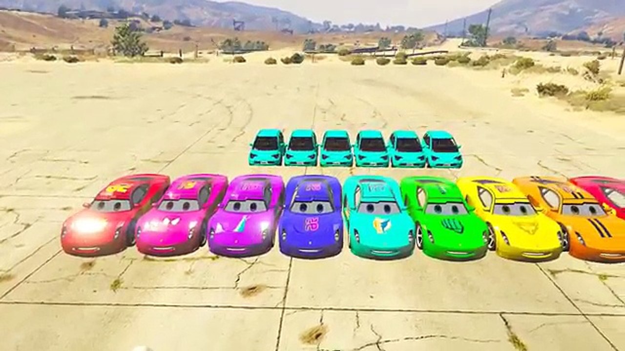 Learn Colors & Numbers w McQueen Spiderman Color Cars Cartoon for Kids Learning Video Finger Family