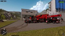 Construction-Simulator new - Liebherr LTM 11200-9.1 - MAN TGX LTF 1060 - Scania R730 V8