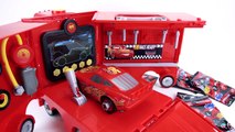 FUNNY DISNEY CARS 3 TINY MINI RACERS HUGE MACK HAULER JACKSON STORM LIGHTNING CRUZ SMOKEY DR DAMAGE