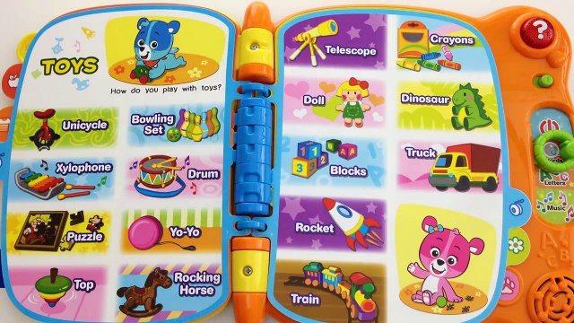 Learn abc words and letters Vtech Touch and teach word book