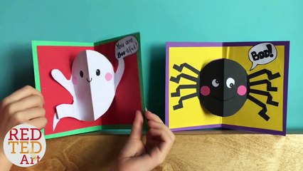 Easy Halloween Pop Up Cards (with Halloween Jokes for Kids) - Easy Paper Crafts DIY