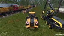 Farming Simulator 2017 - Hauling Logs To The Saw Mill With Trains