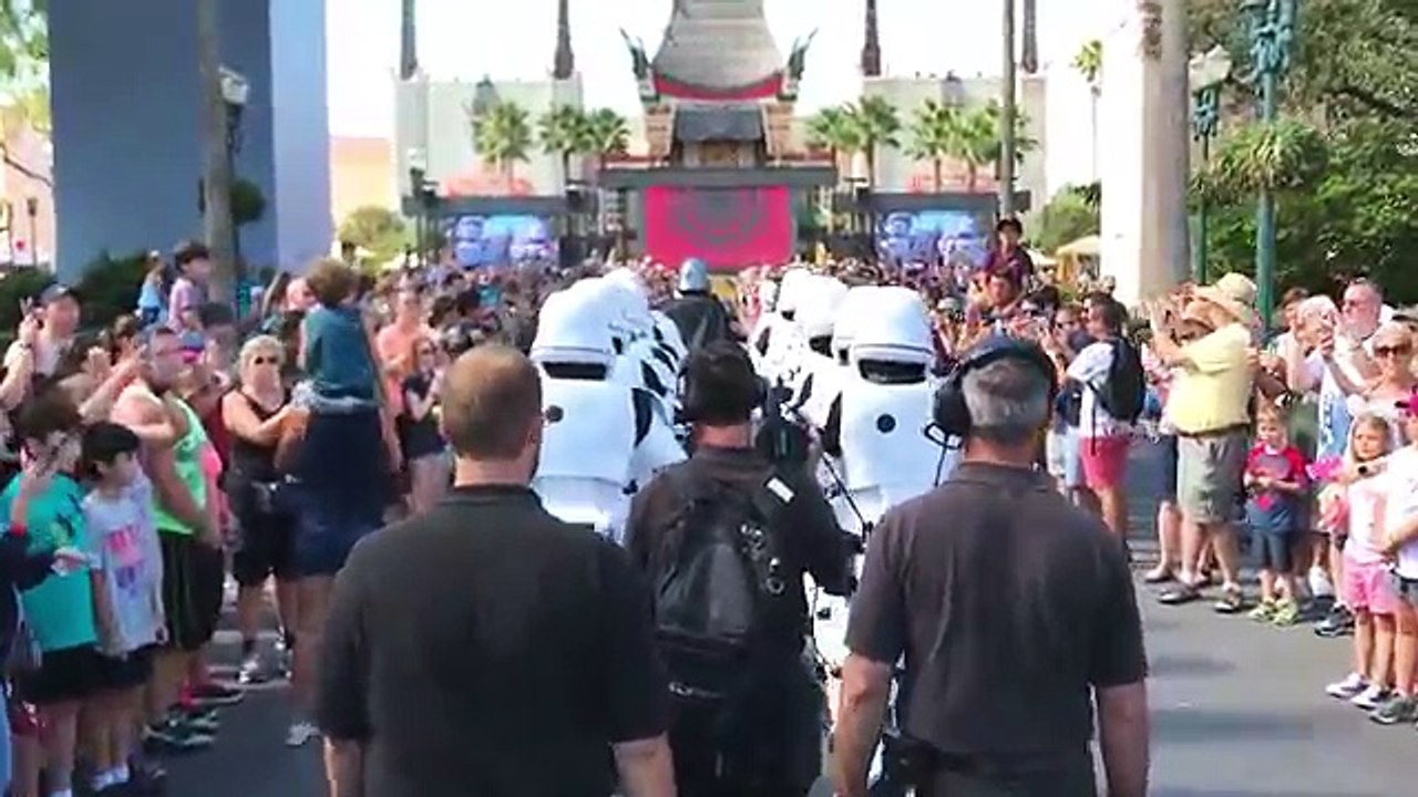 Star Wars March of the First Order at Disneys Hollywood Studios with Captain Phasma