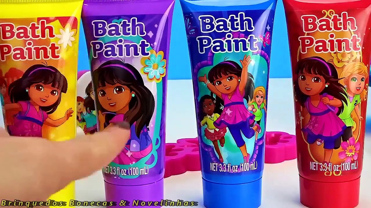 Tintas de Banho Dora a Aventureira Dora and Friends Bath Time Paint Set brinquedos em português