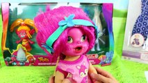 TROLLS MOVIE Makeup Makeover on Baby Alive Doll Dress Up Tutorial   Poppy Branch & DJ Suki Dolls Toy