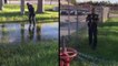 Cop Grabs Baby Alligator From Puddle On School Property With His Bare Hands