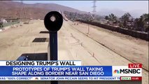 Illegal Immigrants Jump Over Border Fence as MSNBC Reports on Wall Construction