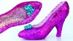 DIY Super Sparkle Play Doh Hot Heels Disney Princess Shoes Modelling Clay Mighty Toys