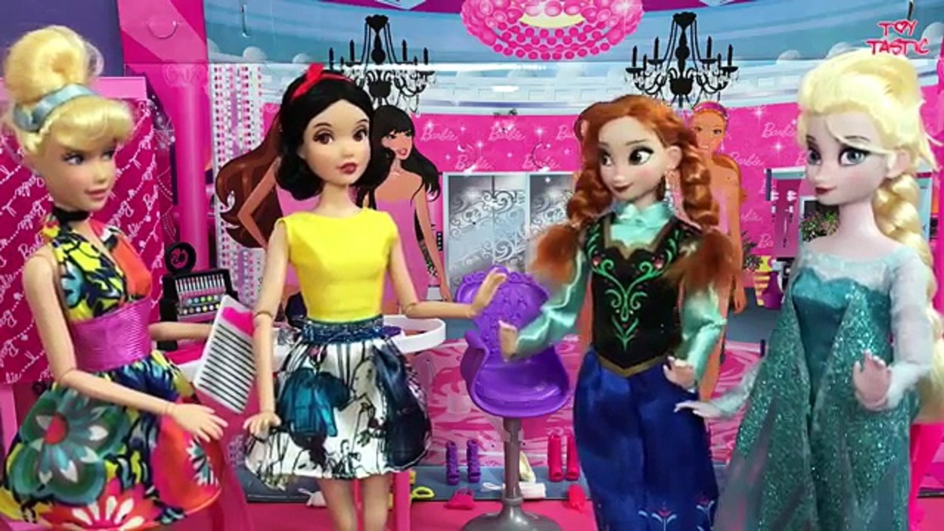 Disney Princess Elsa vs Barbie Fashion Contest - - video Dailymotion