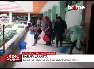 Banjir Genangi RS Islam Cempaka Putih, Pasien Direlokasi