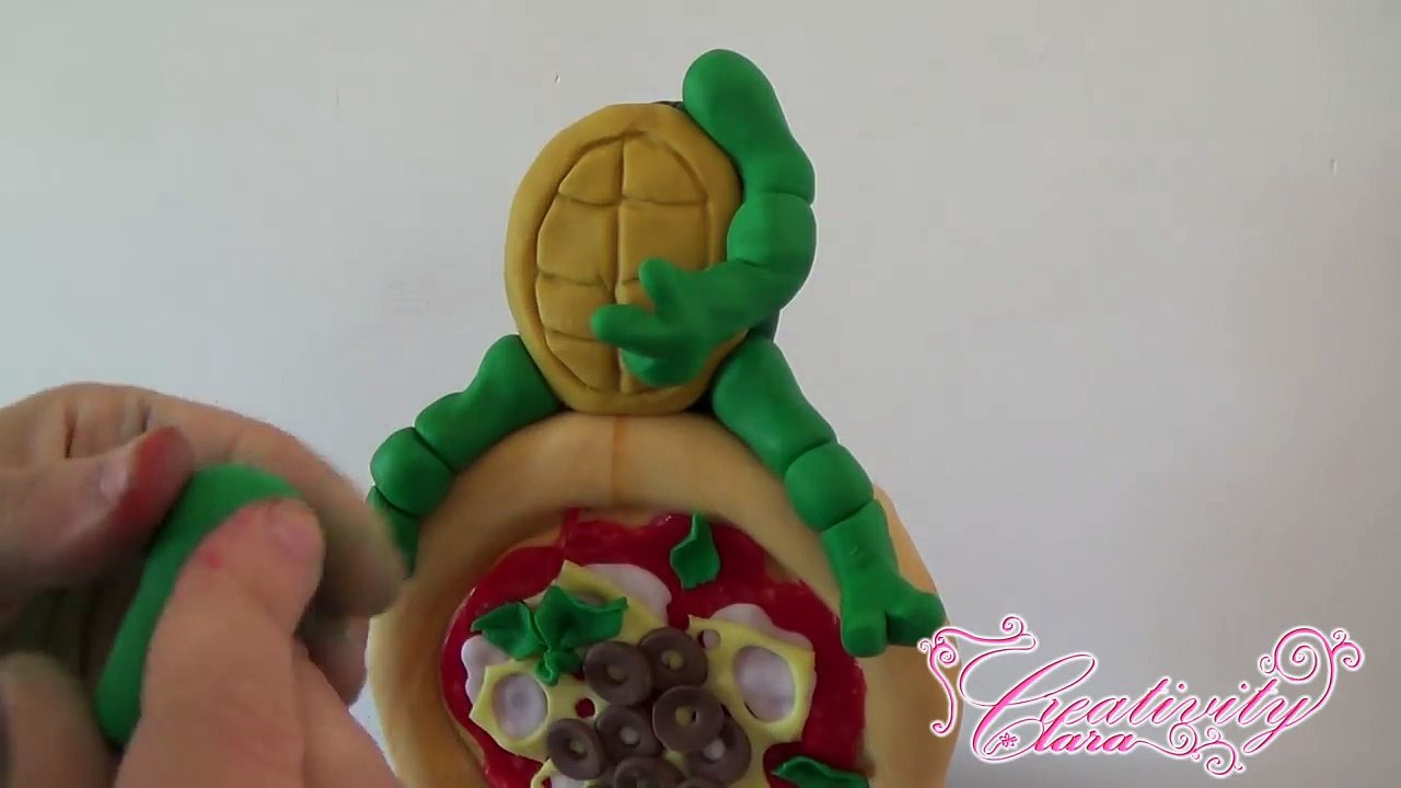 Tutorial Ninja Turtles cake pasta di zucchero torta decorata fondant
