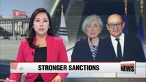 Foreign ministers of S. Korea and France agree on stronger sanctions on N. Korea