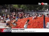 Tradisi Tahunan Perang Tomat di Cili