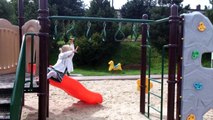 Childrens Playground Fun in Swierklany GOKIR,Slide,Plac zabaw dla dzieci Świerklany,Zjeżdżalnia