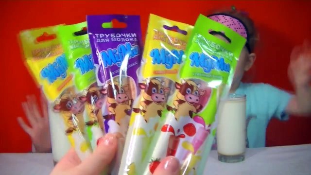 ЧЕЛЛЕНДЖ Отгадай Вкус Еды Трубочки для Молока Пробуем Волшебные Соломинки Challenge Straws Milk