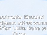 Beschneiter KirschblütenBaum mit 96 warmweißen LEDs  Höhe ca 70 cm