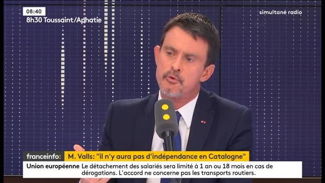 Manuel Valls revient sur ses désaccords avec sa soeur sur l'indépendance catalane