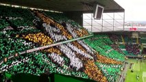 Le tifo du Celtic pour fêter les 50 ans de leur victoire en Coupe d'Europe des clubs champions