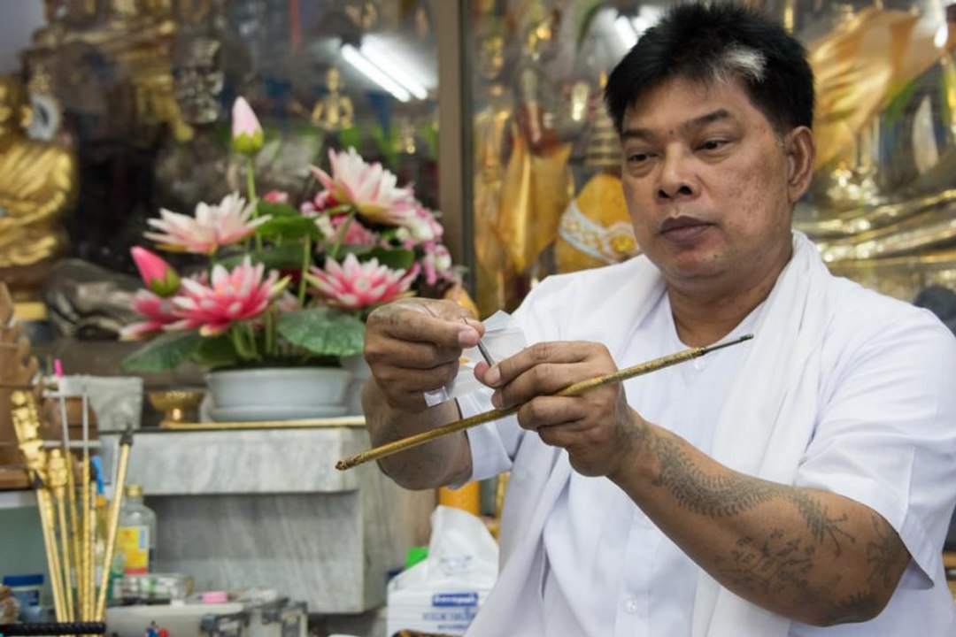 World renowned Thai spiritual leader and tattoo master
