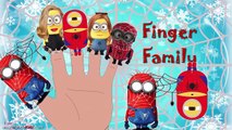 Minions Spiderman Finger Family Compilation Minions Banana Nursery Rhymes Songs Lyrics