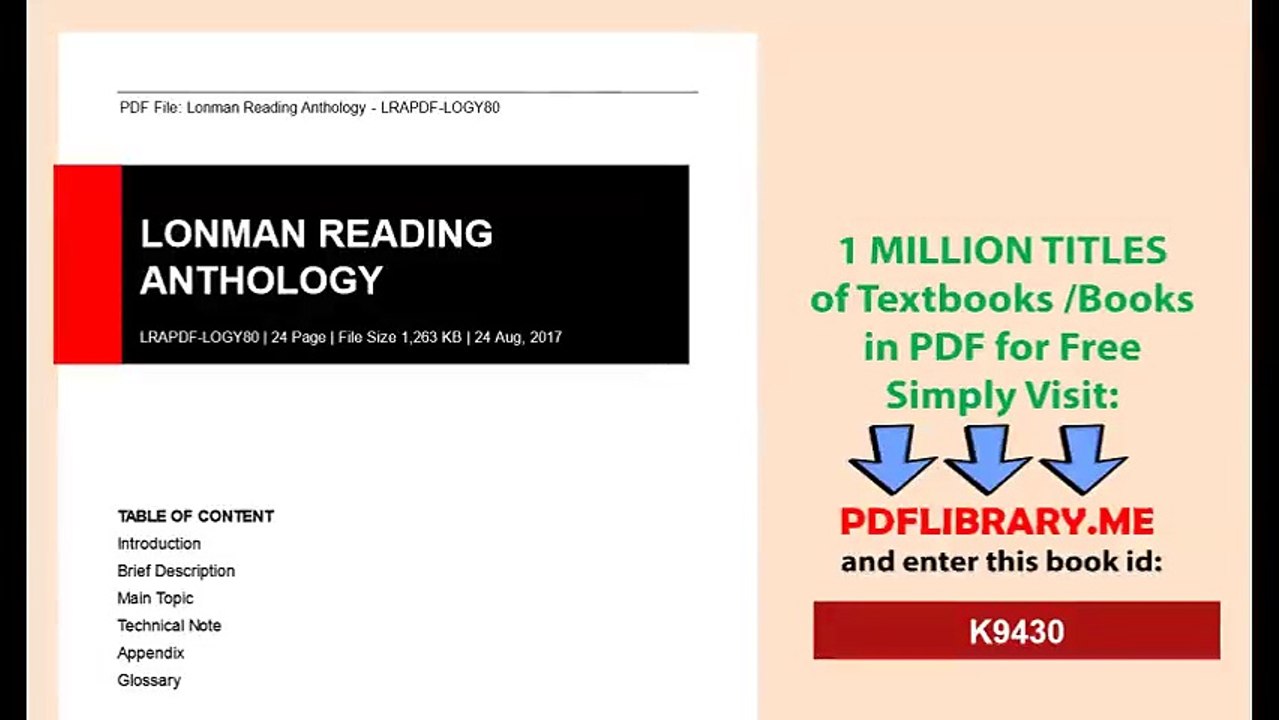 Lonman Reading Anthology