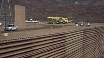 Prototipos del muro de Trump se asoman en frontera con México