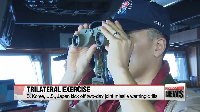 S. Korea, U.S., and Japan kick off missile warning drills