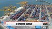 S. Korea's September exports surged to a big margin in 67 months