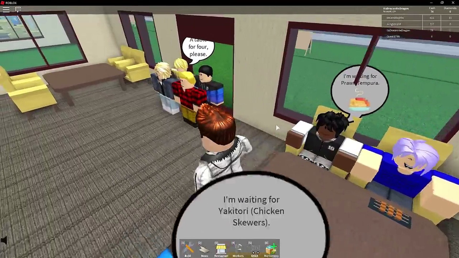 The Grand Opening Of My First Restaurant In Roblox Roblox Restaurant Tycoon - 