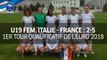 U19F, 1er Tour qualificatif Euro 2018 : Italie - France (2-5), le résumé I FFF 2017