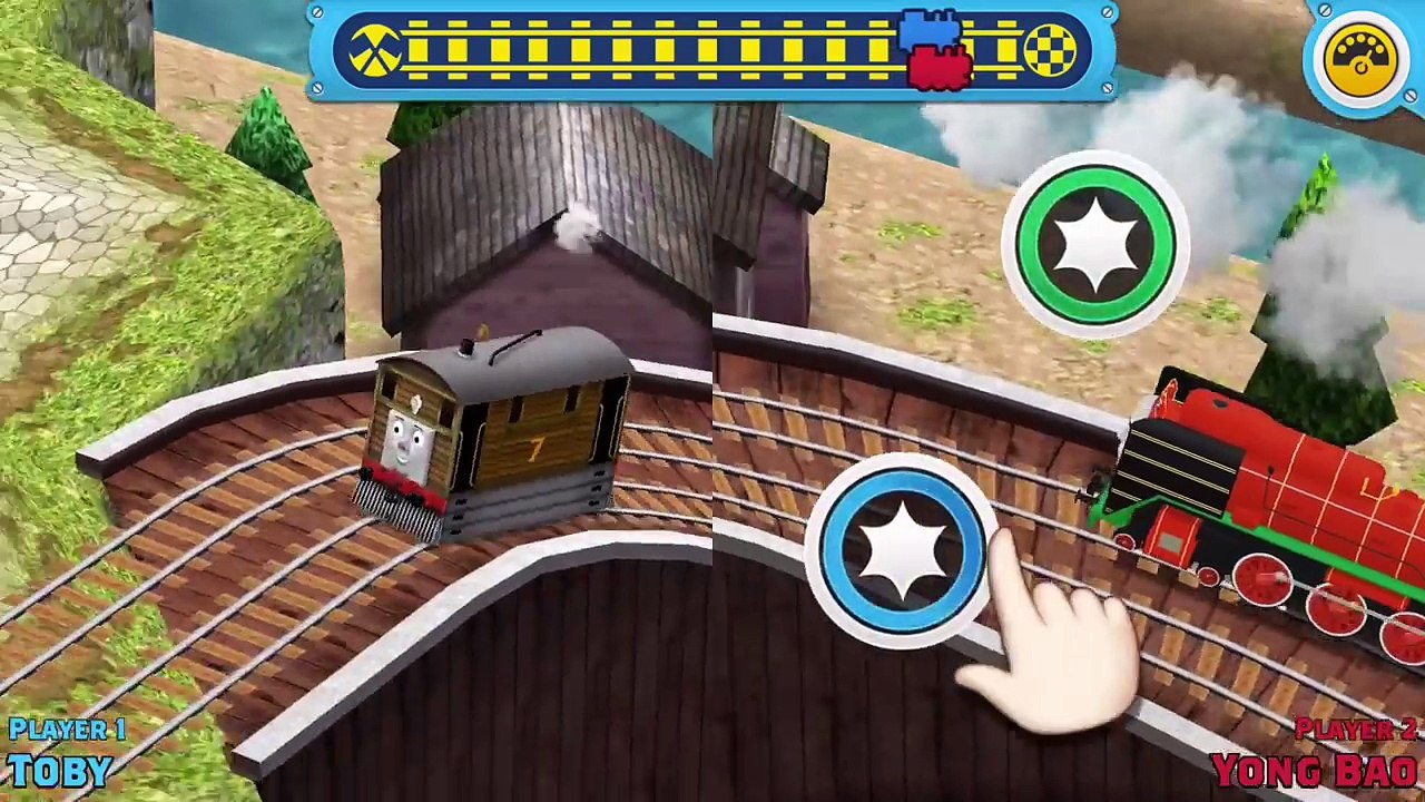 Racing w/ TOBY The Square No.7 Brown Engine | Thomas & Friends: Race On! By Animoca Brands