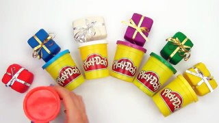 Подарочки сюрприз плей до для детей. Play Doh.Учим цвета.