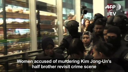 Kim Jong-Nam murder suspects visit airport crime scene