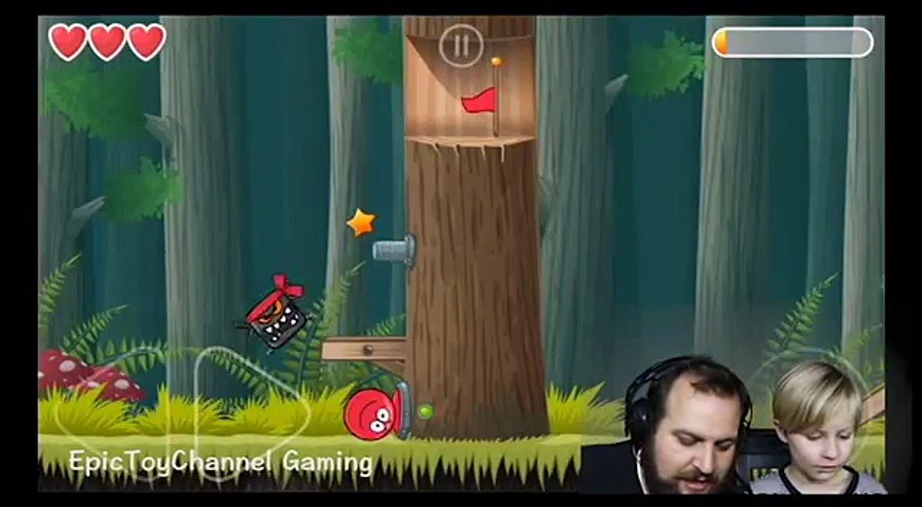 RED BALL 4 Game Play Walk Through Johnny and Justin Battle It Out