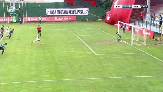 2-2 Erkut Tekinsoy Penalty Goal Turkiye Kupasi Round 4 - 24.10.2017 Sariyer SK 2-2 Adana Demirspor