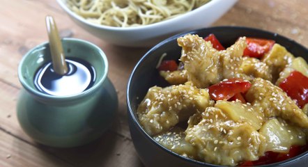 طريقة عمل دجاج بالاناناس والعسل بالفيديو