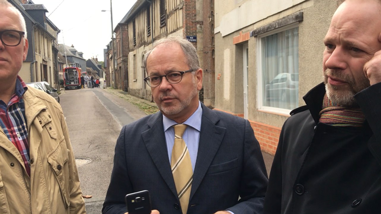 Le point avec après l'explosion rue de la croix-aux-lyonnais à Orbec