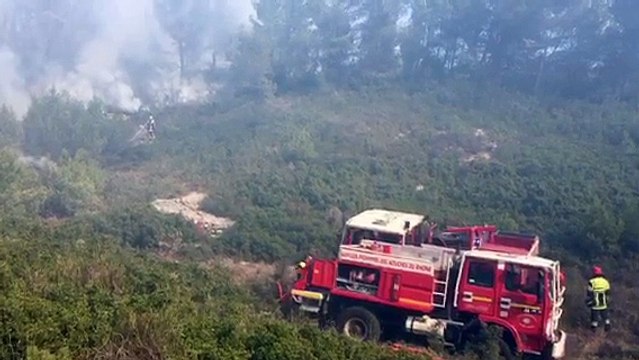 Feu de Martigues : 40 pompiers sur place
