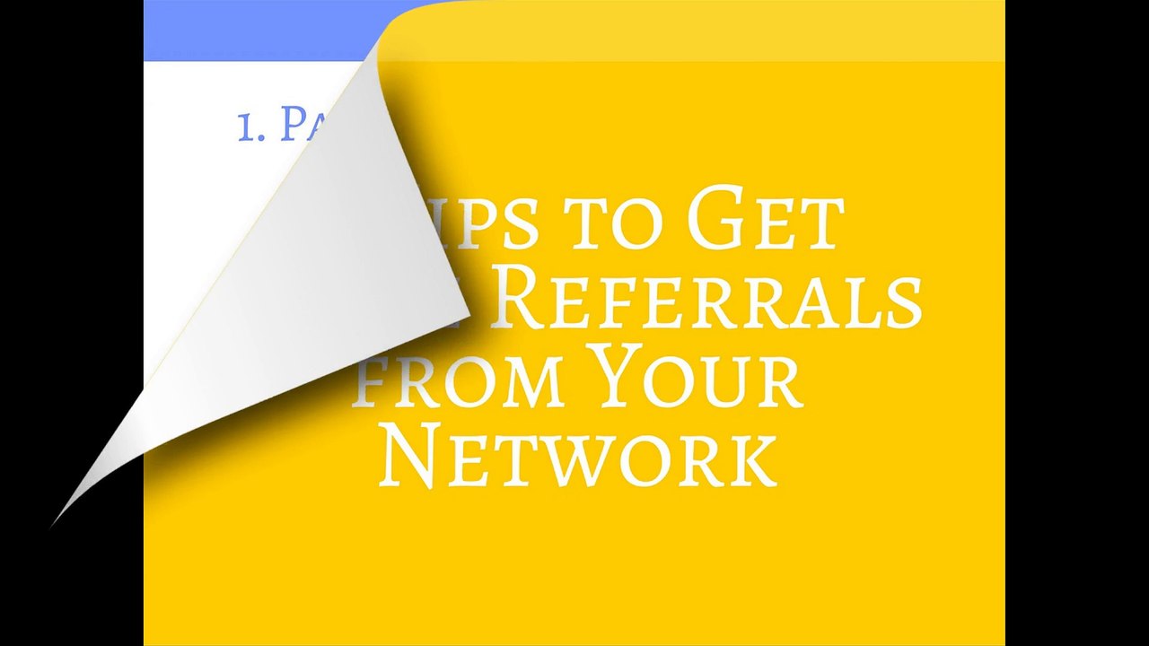4 Tips to Get More Referrals from Your Network