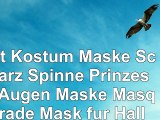 Cdet Kostüm Maske Schwarz Spinne Prinzessin Augen Maske Masquerade Mask für Halloween