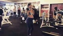 Eniko Parrish Puts Bare Baby Bump On Display During Intense Workout At 9 Mos. Pregnant -- Watch