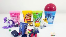 로보카폴리 컵안에 다양한 장난감 알까기 놀이 어린이 유아 동영상
