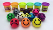 Learn Colors Play Doh Ball Smiley Face Ice Cream Popsicle Flower MLP Mickey Mouse Molds Fun for Kids